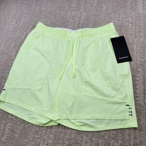 Lululemon License To Train Shorts Men Large 7" Short Athleisure Hi Vis Neon